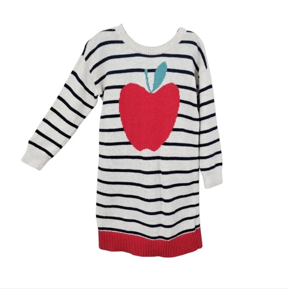 Baby Gap Striped Apple Sweater Dress Kids Dress School